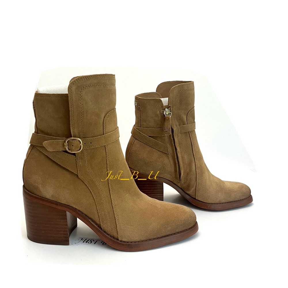 Sam Edelman | Block Heels | Zip | Suede |Ankle Boots